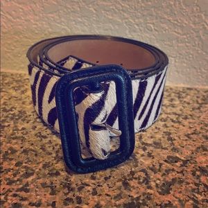 Talbots Zebra Belt